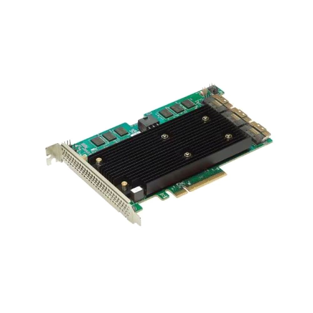 RAID-контроллер Broadcom 9670-24i SGL (05-50123-00 / 03-50123-00002 / 03-50123-00003), PCIe 4.0 Full Height, 24G SAS/SATA/NVMe, RAID 0,1,5,6,10,50,60, 24port(3x8 SFF-8654), 8GB Cache, SAS4124 ROC, RTL