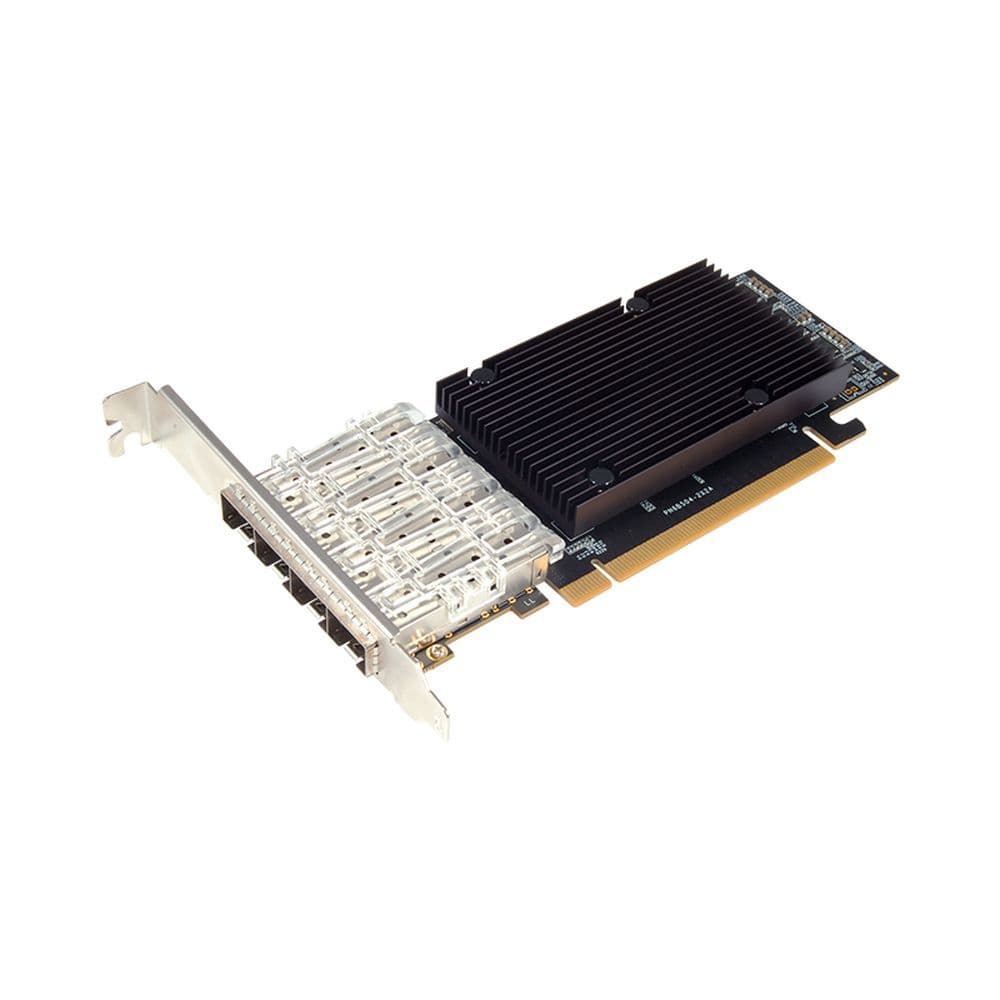 Сетевой адаптер STLab N-1260 4x25GbE, PCIe 4.0 x16, SFP28, BCM57504, Ethernet Adapter