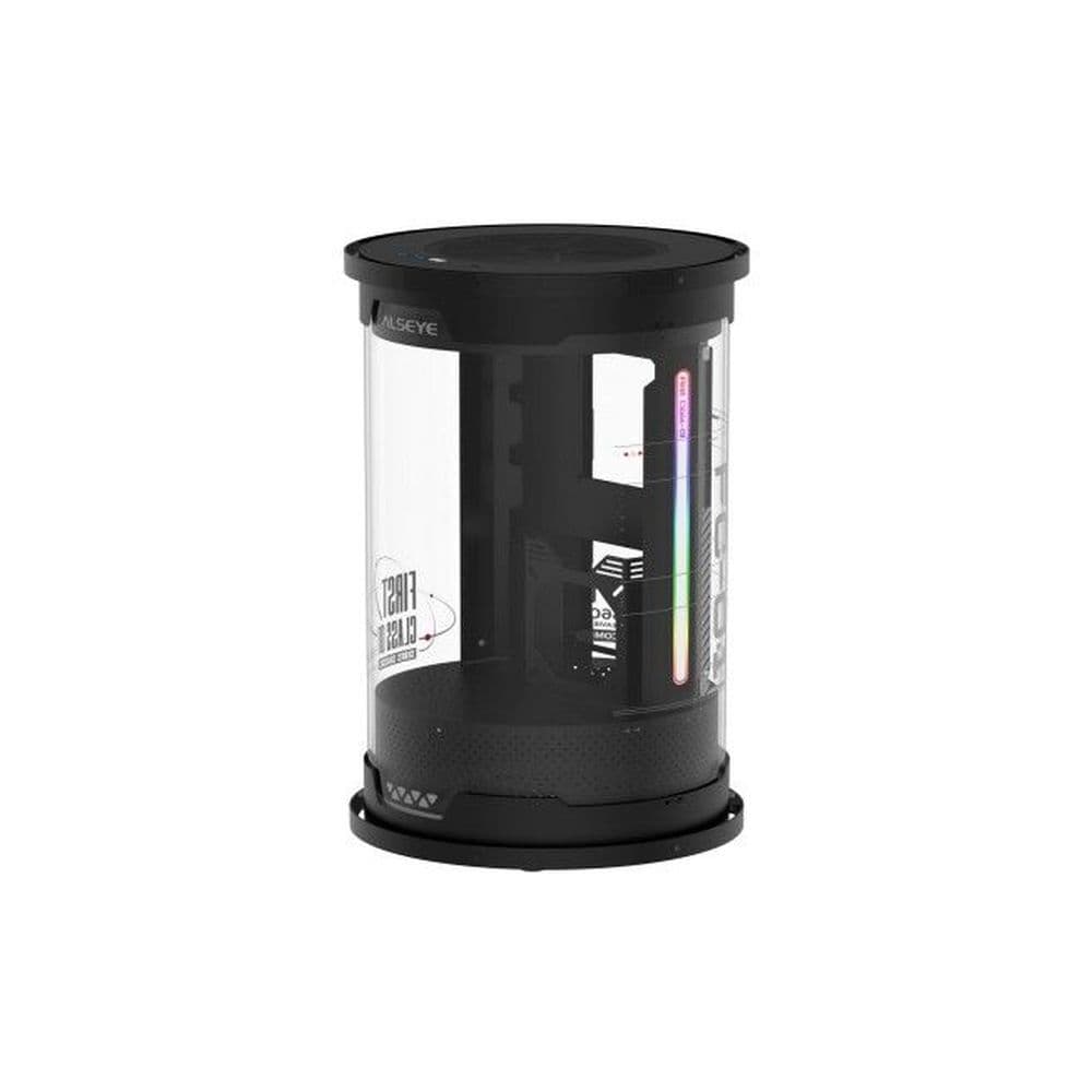Корпус для ПК ALSEYE FC01-Pro-B mATX/ITX, USB3.0*2, USB Type-C*1, 2*2,5/2*3,5, CPU 163mm, VGA 360mm, PSU 180mm, Acrylic
