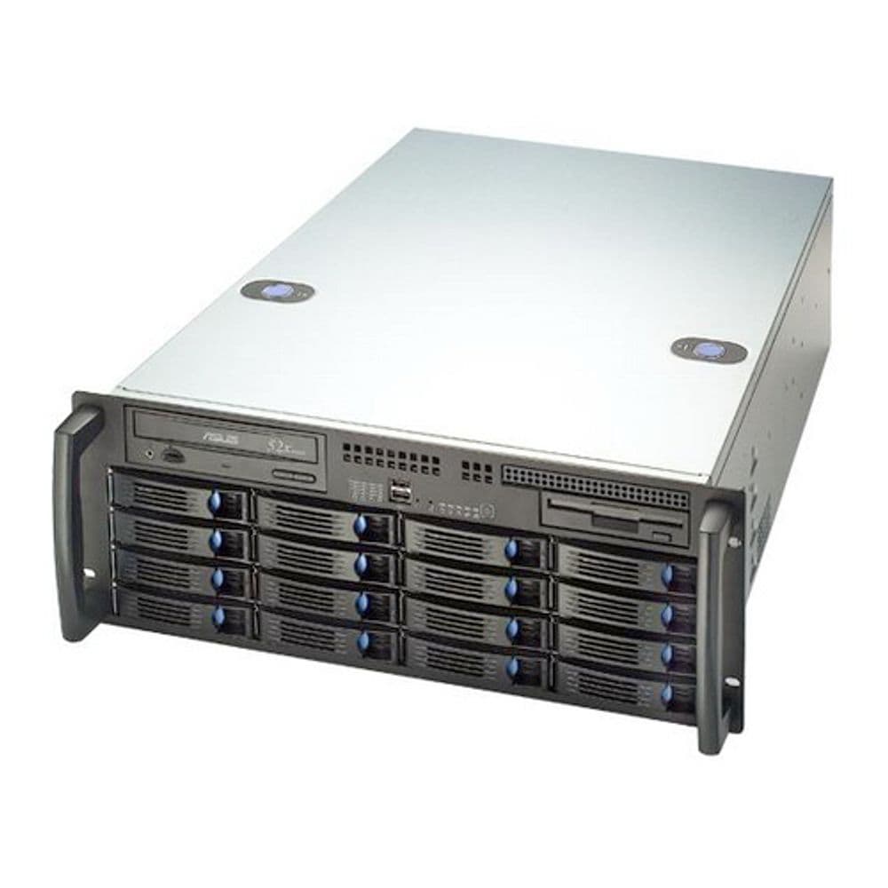 Корпус Chenbro 4U RM41416M2-E, MB 12"x13", external 16x3,5" HDD with mini-SAS BP, 1x 5,25", 1x 3,5", 1 SlimCD, internal 1x 3,5" HDD, 1x 560mm SATAII cable, RAILS,1x PSU Bracket for ZIPPY C2W-5620V/5820V wo PSU