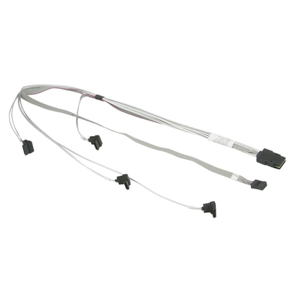 Кабель SuperMicro CBL-0278L Internal, 64cm Mini-SAS (SFF-8087) to 4x SATA RA 64/54/44/34cm, PBF