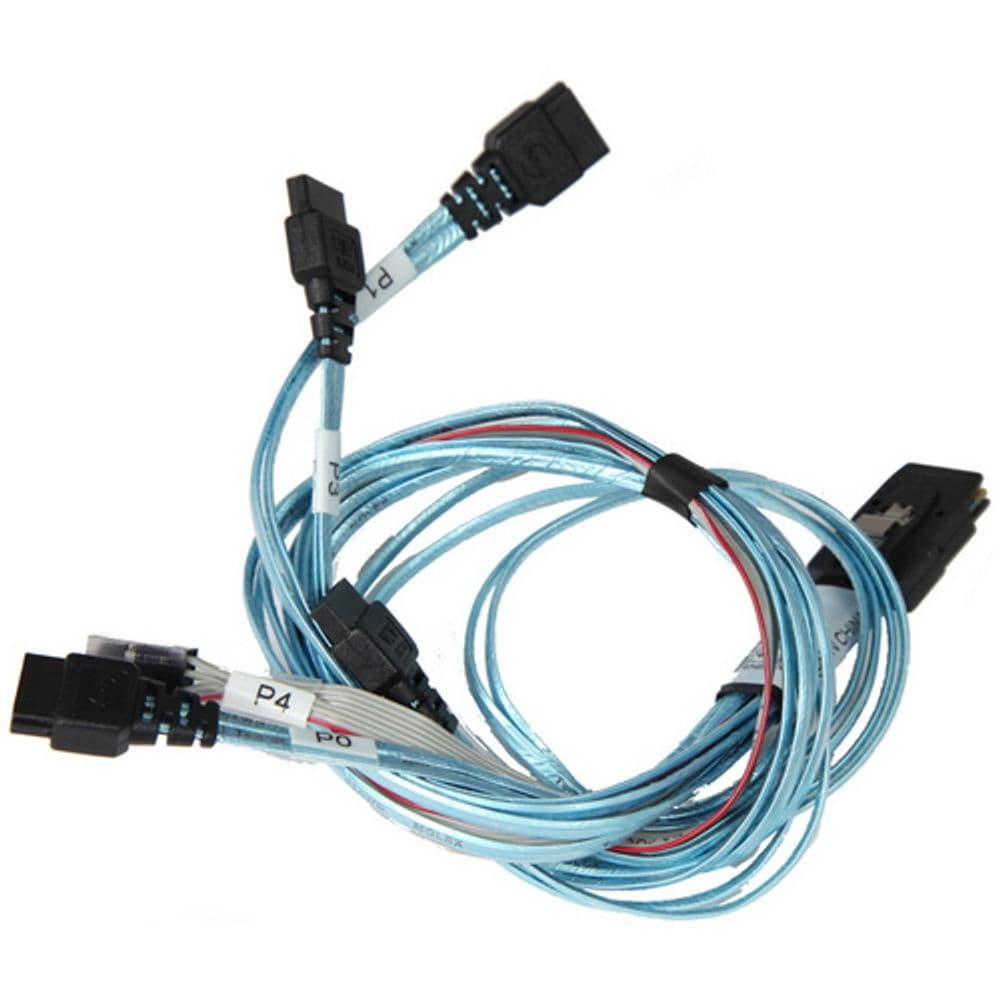 Кабель SuperMicro CBL-0188L IPASS TO 4 SATA 64/54/44/34CM W/64CM SB