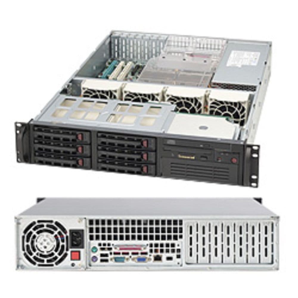 Корпус SuperMicro CSE-823TQ-653LPB BLACK 2U 6 HS SATA W/653W PWS