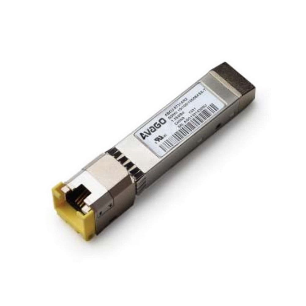 Трансивер Avago ABCU-5730RZ Avago Трансивер 1G (1.25 GBd Ethernet), SFP, RJ45/CU, 100m, Cu B2 LOS enbld SGMII disab, 0+70C, push button, Foxconn Avago