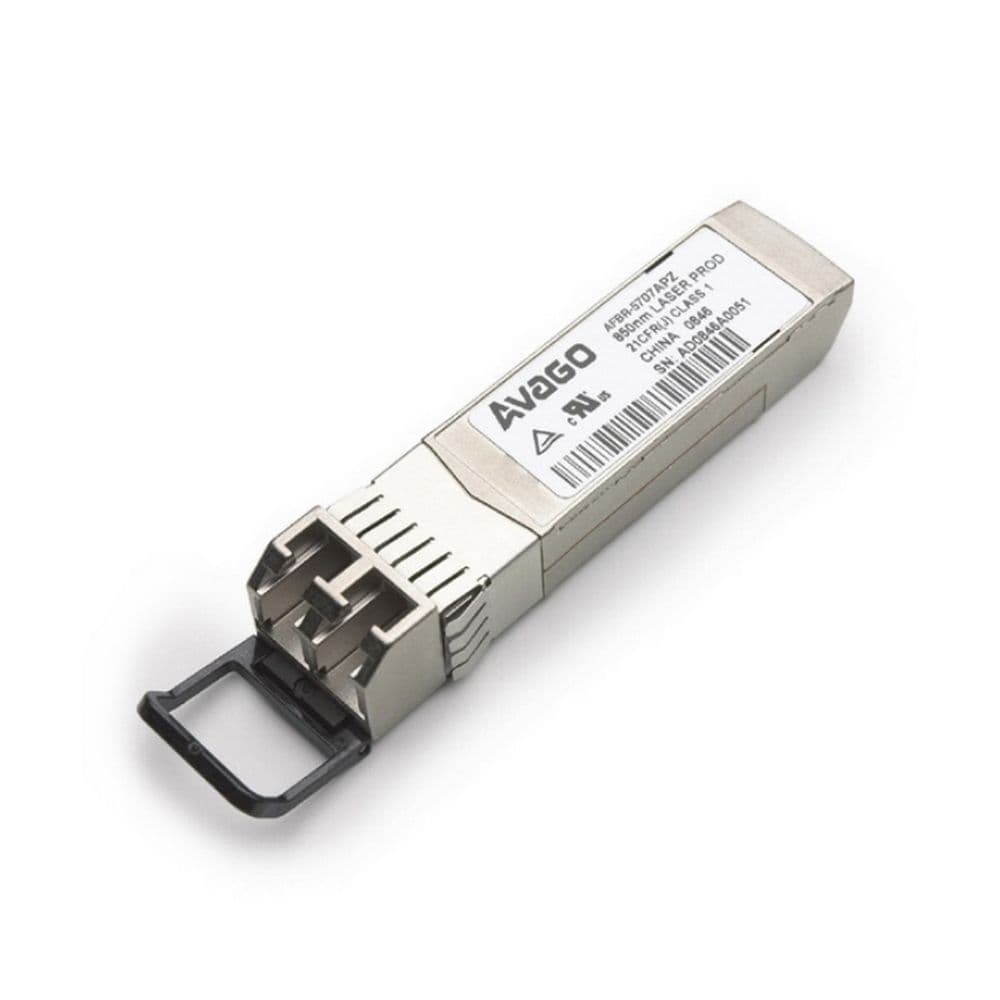Волоконно-оптический приемопередатчик Avago AFBR-57F5PZ Transceiver 16GbE Fibre Channel (14.025/8.5/4.25 GBd), SFP+, LC MM 100m, 850nm VCSEL laser, DMI, bail de-latch, Foxconn Avago