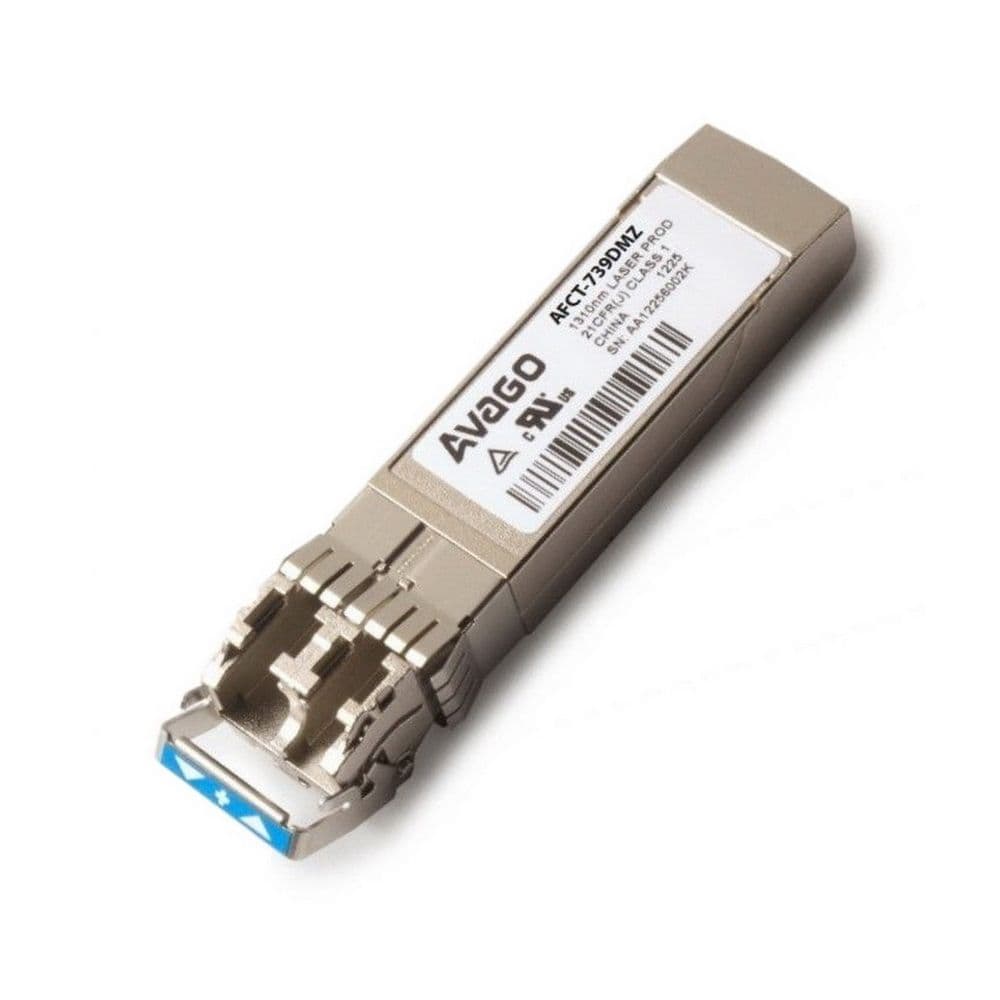 Волоконно-оптический приемопередатчик Avago AFCT-739DMZ Transceiver 10G (10G/1.25 GBd Ethernet), SFP+, LC SM LX 10 km, 1310nm DFB laser, (0C...70C), Foxconn Avago