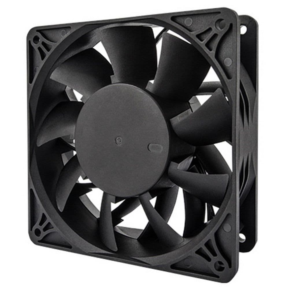 Вентилятор в корпус ALSEYE AS14038BVH-M1 FAN 140*140*38mm (FOR ASIC), TWO ball, 12V*2.8A, 3600rpm, 270CFM, 27.95 mmH2O, 5557-4pin + Molex, OEM