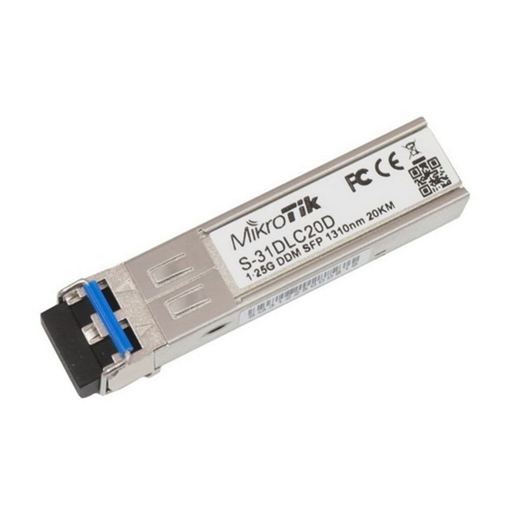 Трансивер MIKROTIK S-31DLC20D SFP module 1.25G SM 20km 1310nm Dual LC-connector