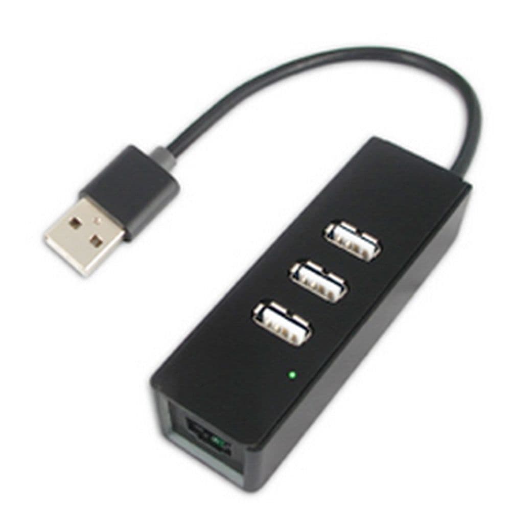 Аксессуары Speed Dragon USB 2.0 HUB на 3 порта + 1xRJ45 (FG-UU201B/1AB-BU01) OEM