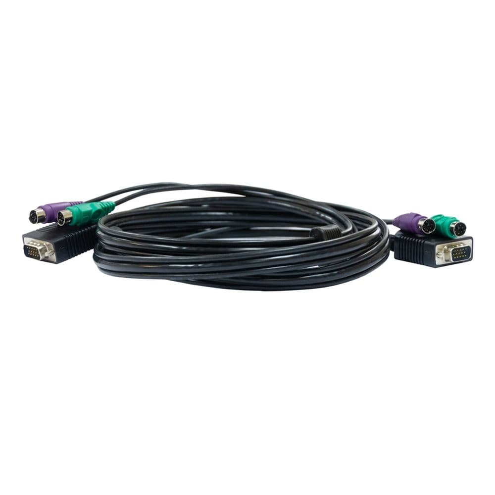 Кабель D-Link DKVM-CB/A4A Кабель KVM длиной 1,8 м с разъемами VGA и PS/2 для DKVM-4K/А