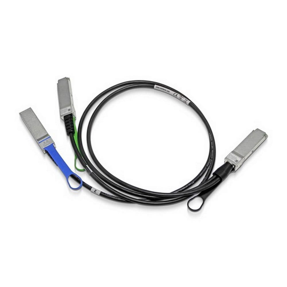 Кабель Mellanox MCP7H50-H002R26 passive copper hybrid cable, IB HDR 200Gb/s to 2x100Gb/s, QSFP56 to 2xQSFP56, LSZH, colored, 2m, 26AWG