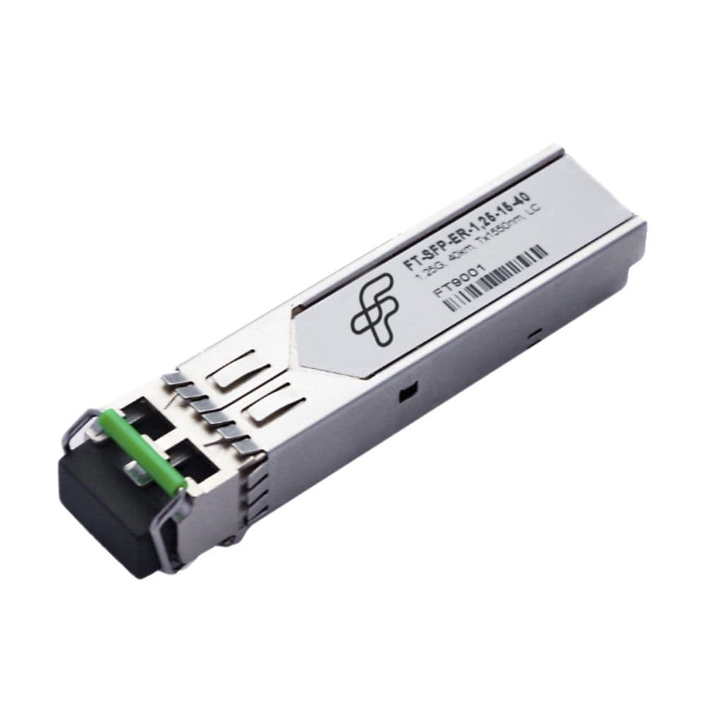 Волоконно-оптический приемопередатчик Fibertrade FT-SFP-ER-1.25-15-40-D Трансивер 1G, SFP, LC SMF 40km LX, 1550nm DBF laser, Сделано в России (Реестр Минпромторга), OEM