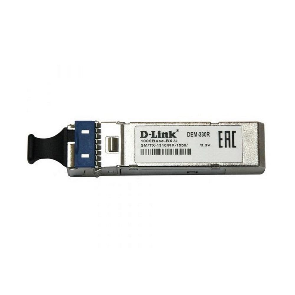 Трансивер D-Link 330R/3KM/A1A WDM SFP-трансивер с 1 портом 1000Base-BX-U (Tx:1310 нм, Rx:1550 нм) для одномодового оптического кабеля (до 3 км)