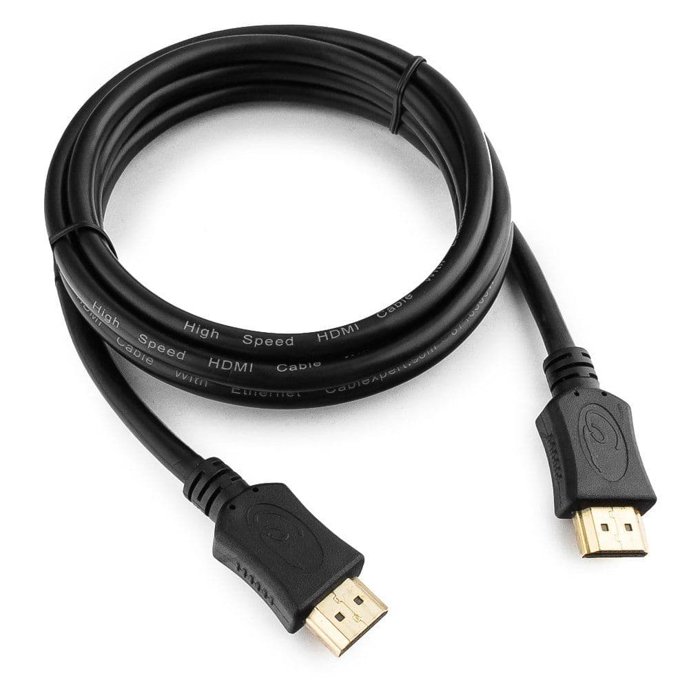 Кабель HDMI Cablexpert CC-HDMI4L-6, 1.8м, v2.0, 19M/19M, серия Light, черный, позол.разъемы, экран, пакет