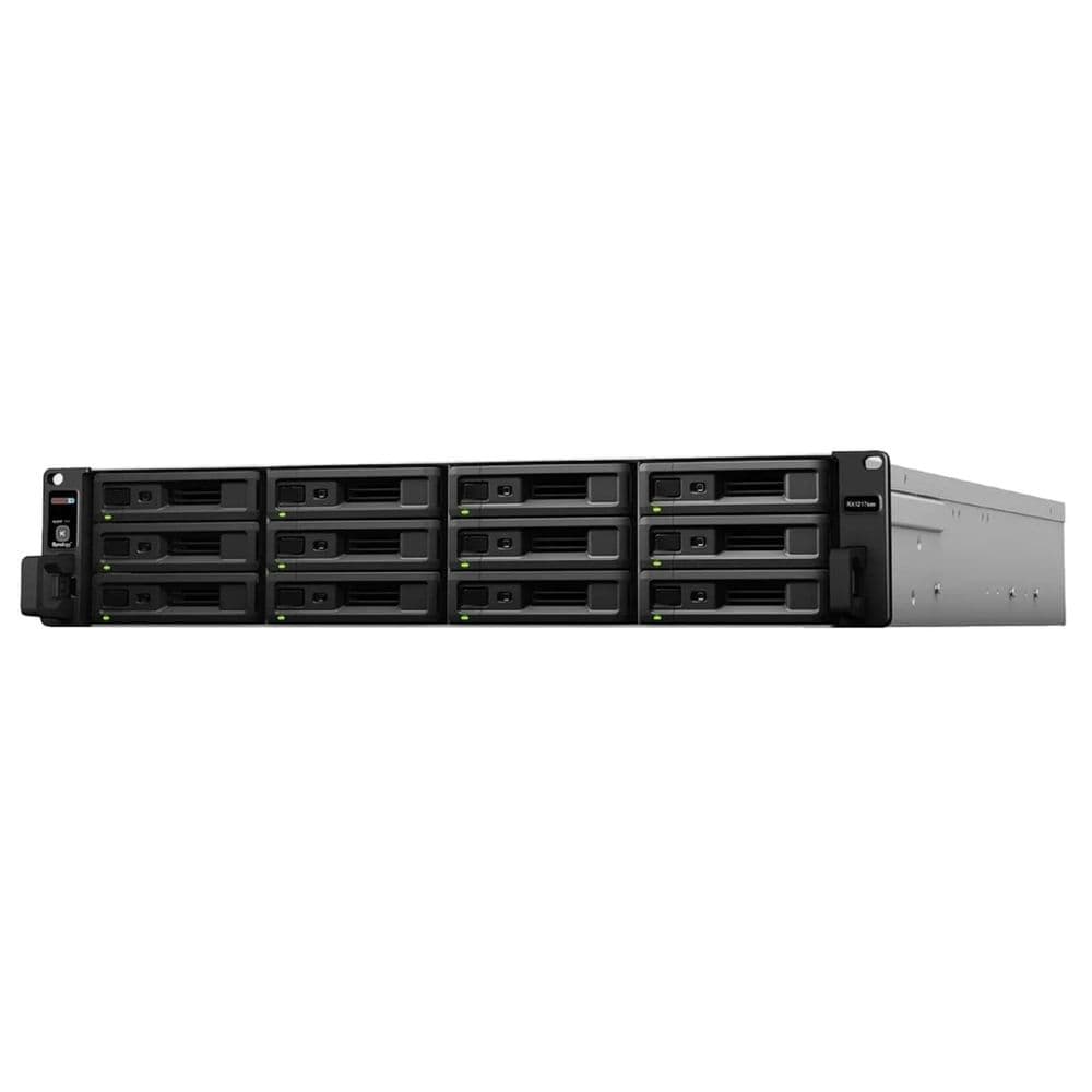 Платформа СХД Synology Synology Expansion Unit RX1217RP (Rack 2U) for RS4021xs+,RS3621RPxs,RS3621xs+,RS2418+/ up to 12hot plug HDDs SATA(3,5' or 2,5')/2xPS incl Cbl