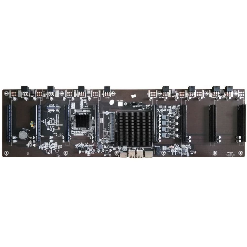 Материнская плата с ЦПУ Afox AFHM65-ETH8EX Intel HM65+ Intel Celeron,1XDDR3-1600MHZ,8XPCI-EX16,1XSATA2,1XMSATA2,100LAN MATX, RETAIL PACK, RTL