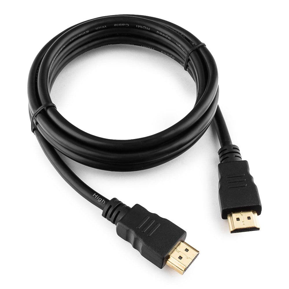 Кабель HDMI Cablexpert CC-HDMI4-5 1.5м, v2.0, 19M/19M, черный, позол.разъемы, экран, пакет