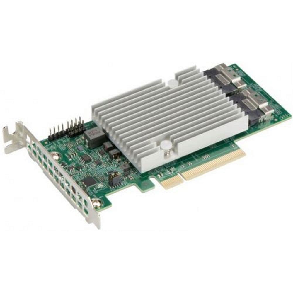 Контроллер SuperMicro AOC-S3816L-L16IT-O 16 int 12Gb/s SAS3 ports, x8 Gen4, HBA, LP, 122HDDw/exp