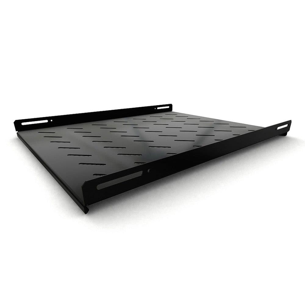 Полка Hyperline Hyperline TSH3L-650-RAL9004 (TSH3L-650-RAL9005) Полка стационарная глубина 650 мм, с боковым креплением, нагрузка до 20 кг, для шкафов серии TTB, TTR, 485х650мм (ШхГ), цвет черный (RAL 9004/RAL 9005)