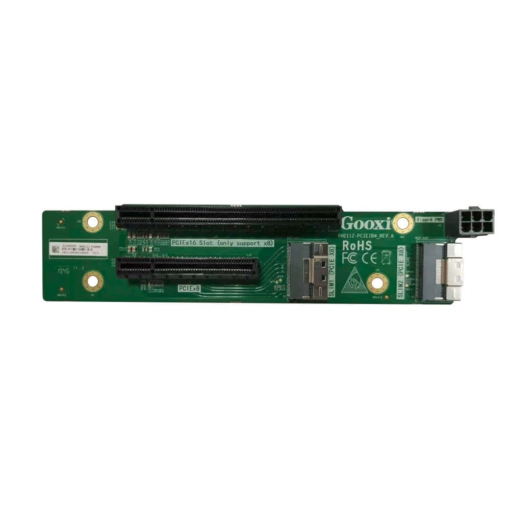 Адаптер Gooxi Support 2* PCIe 3.0x8 (1*x16 SLOT+1* x8 SLOT), Riser4