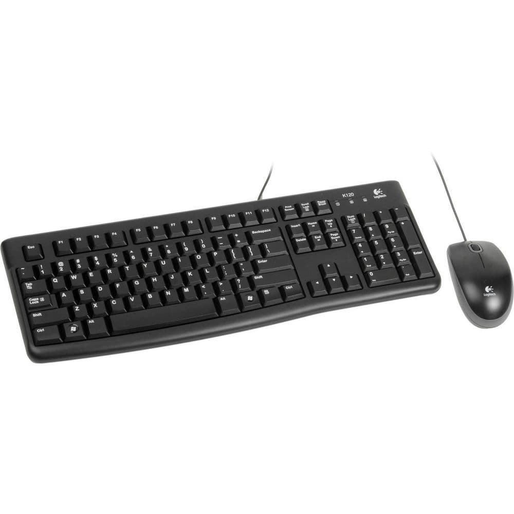 Комплект клавиатура и мышь Logitech Desktop MK121 цвет черный, USB, RTL