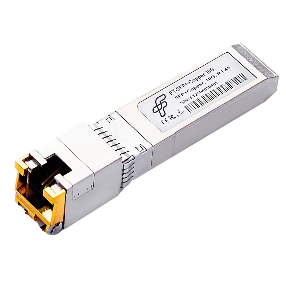 Волоконно-оптический приемопередатчик Fibertrade FT-SFP+-Copper-10G Трансивер 10G, SFP+, RJ45/CU, 30m, (прошивка Mellanox) OEM, Fibertrade
