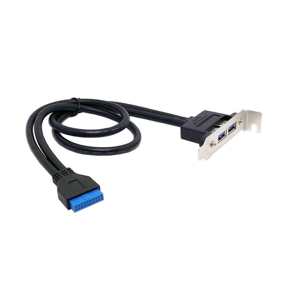 Планка портов в корпус ORIENT C095 2xUSB 3.0, Low Profile, длина кабеля 30см, oem