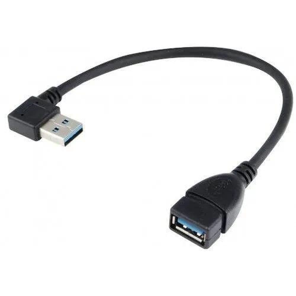 Кабель адаптер угловой KS-is USB 3.0 male female (KS-402O) левый