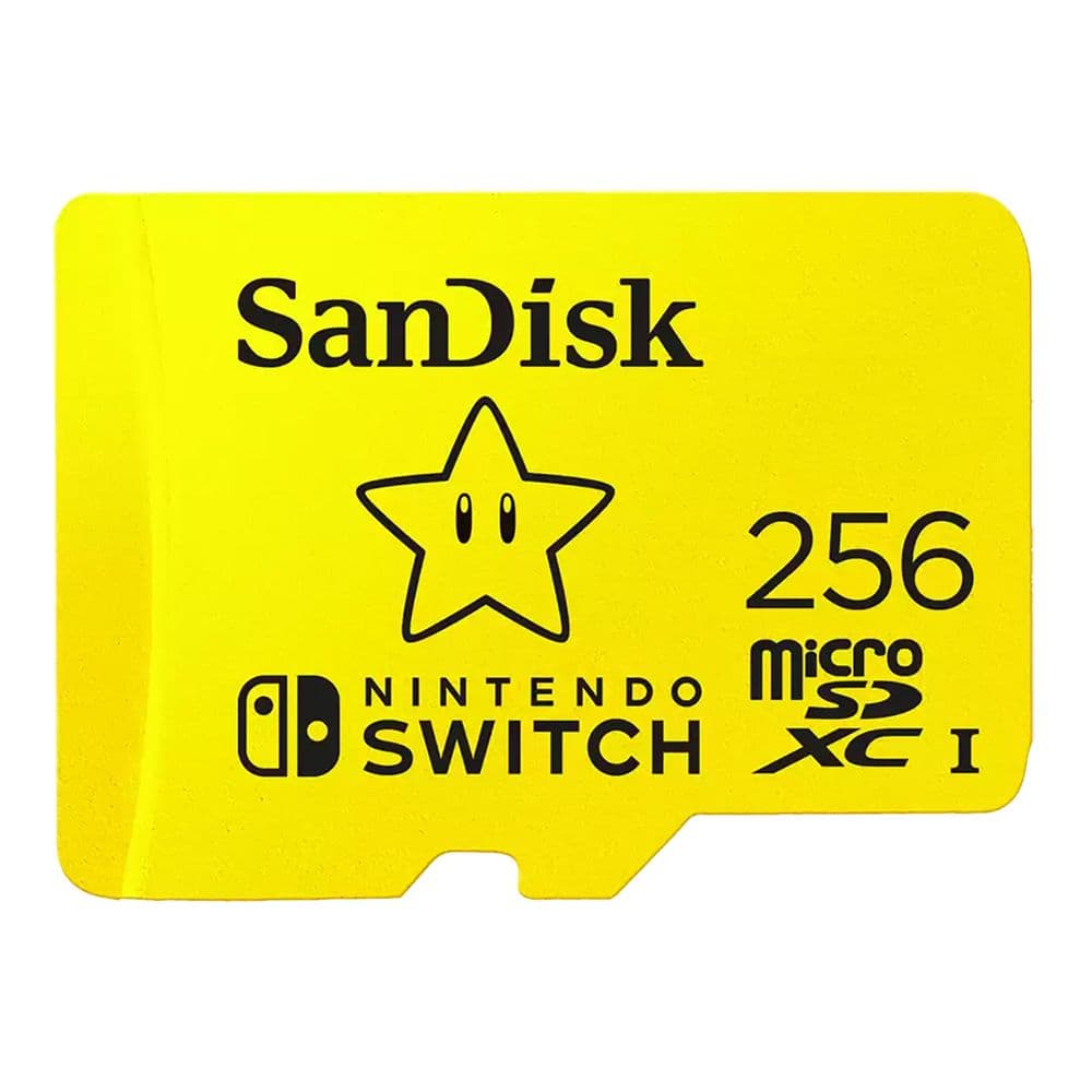 Карта памяти SanDisk microSDXC UHS-I card for Nintendo Switch - 256GB, 100MB/s read; 90MB/s write