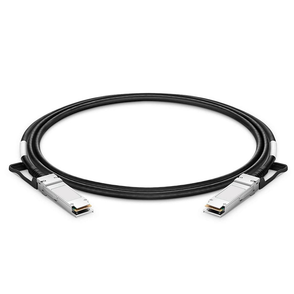 Кабель Fibertrade FT-QSFP28-CabP-AWG26-1, DAC Copper cable (100G, QSFP28, AWG26 витая пара, 1м)