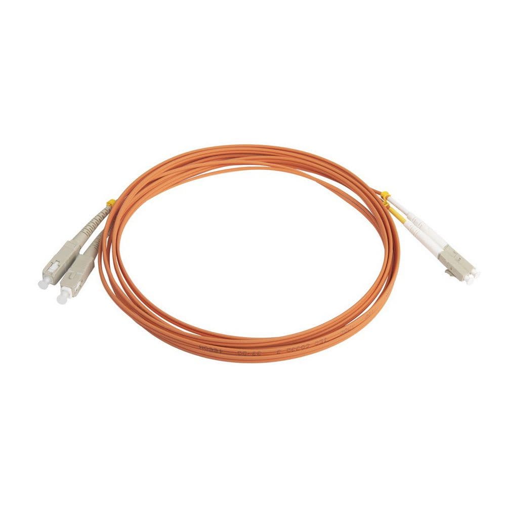 Кабельная сборка Hyperline FC-D2-50-LC/PR-SC/PR-H-3M-LSZH-OR Патч-корд волоконно-оптический (шнур) MM 50/125, LC-SC, 2.0мм, duplex, LSZH, 3м