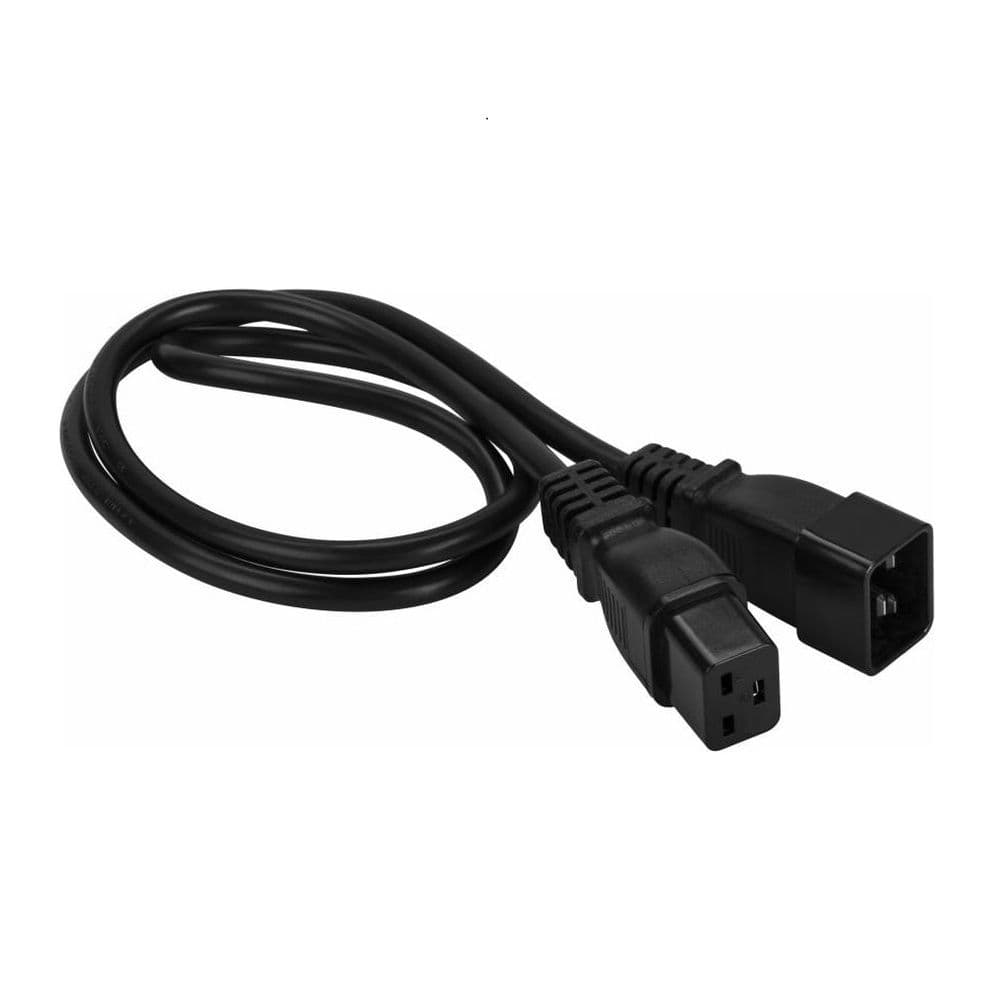 Сетевой кабель Hyperline PWC-IEC19-IEC20-3.0-BK Кабель питания IEC 320 C19 - IEC 320 C20 (3x1.5), прямая вилка, 16A, 3м, цвет черный (ПВС-АП-3*1,5-250-C19C20-16-3,0 ГОСТ 30851.1-2002 (МЭК 60320-1:1994))