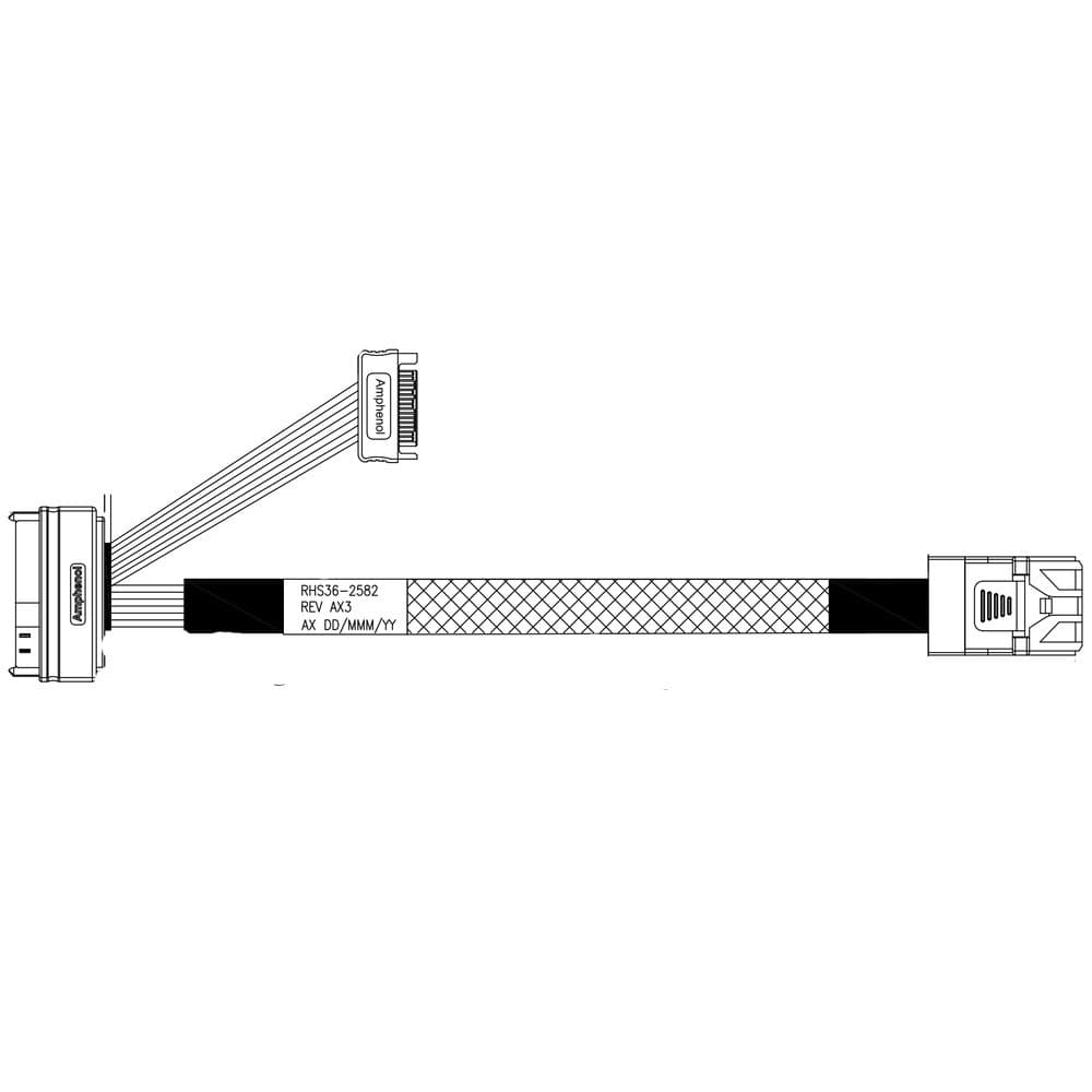 Кабель Amphenol RHS36-2582 HDmSAS SFF8643 to SFF8639, 50cm