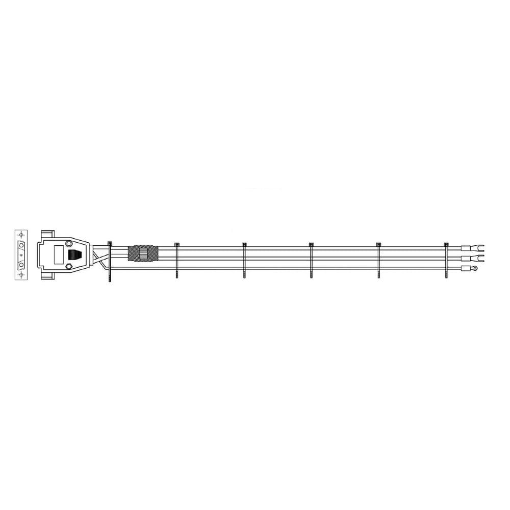 Кабель Gospower 0504-16030021, Power cable DC 2m Для блоков питания серии G1232