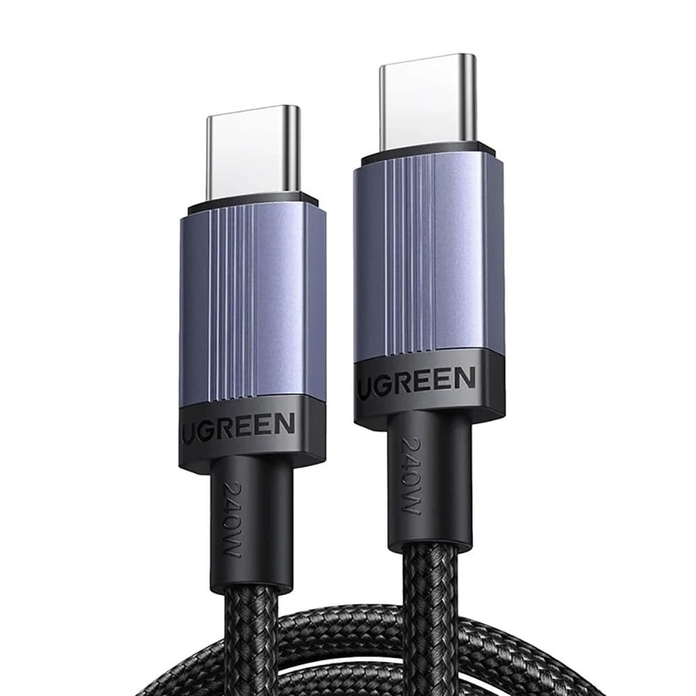 Кабель зарядный UGREEN L532 (65907) USB-C to USB-C PD Fast Charging Cable 240W Max. Длина: 1м. Цвет: серый космос