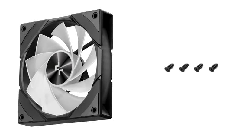 Вентилятор DEEPCOOL CG580 FAN BKR 120x120x25мм REVERSE (60шт./кор, PWM, ARGB, черный, 400-1300об/мин) Bulk