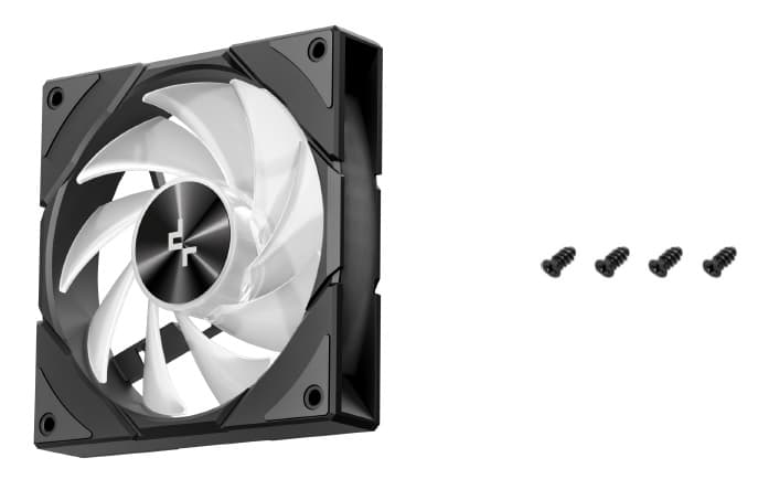 Вентилятор DEEPCOOL CG580 FAN BK 120x120x25мм (60шт./кор, PWM, ARGB, черный, 400-1300об/мин) Bulk