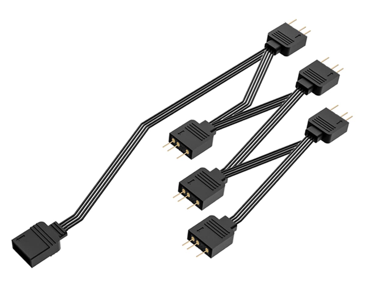 Кабель-разветвитель 1/6 ID-COOLING FS-06 ARGB (160шт/кор, 5V, 3 pin) Retail