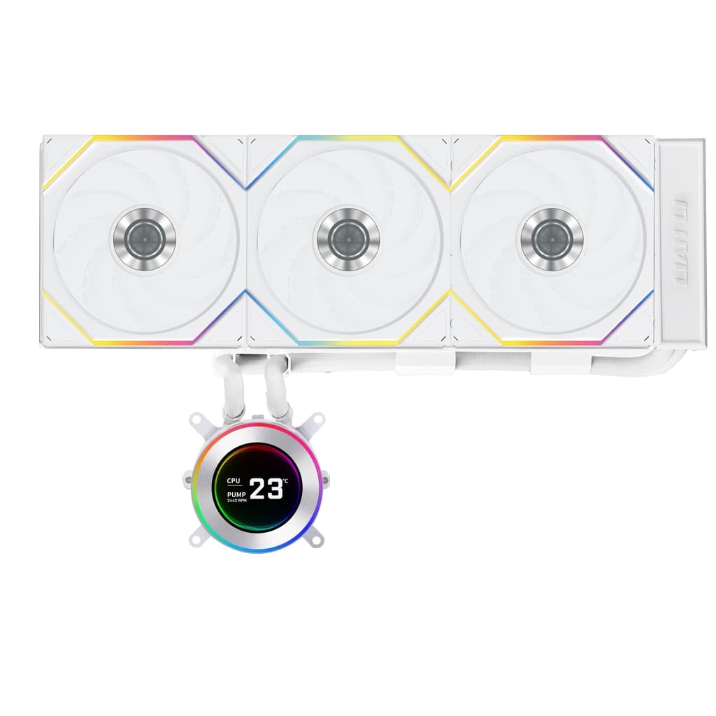 Система водяного охлаждения Lian Li HydroShift II LCD-C 360TL (GHS2LCD36TW WHITE) / 3x120mm ARGB PWM Fans / G89.GHS2LCD36TW.R0