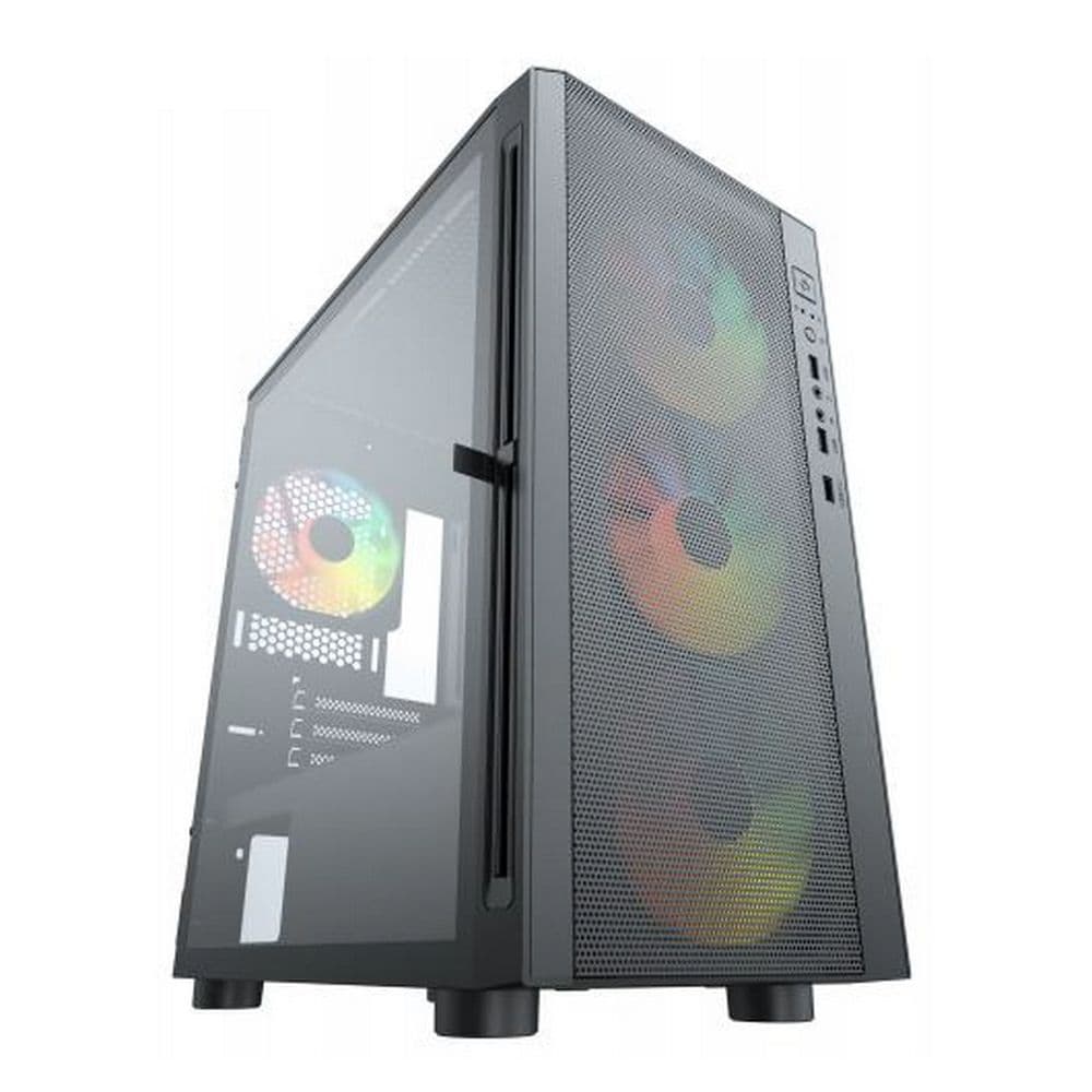Корпус ACD ACD Citadel 104 (AH-TC4GA-0000) 3403 with USB3.0*1+USB2.0*2+HD audio,3*12cm F1 ARGB fans at front(Slave fans),1*12cm