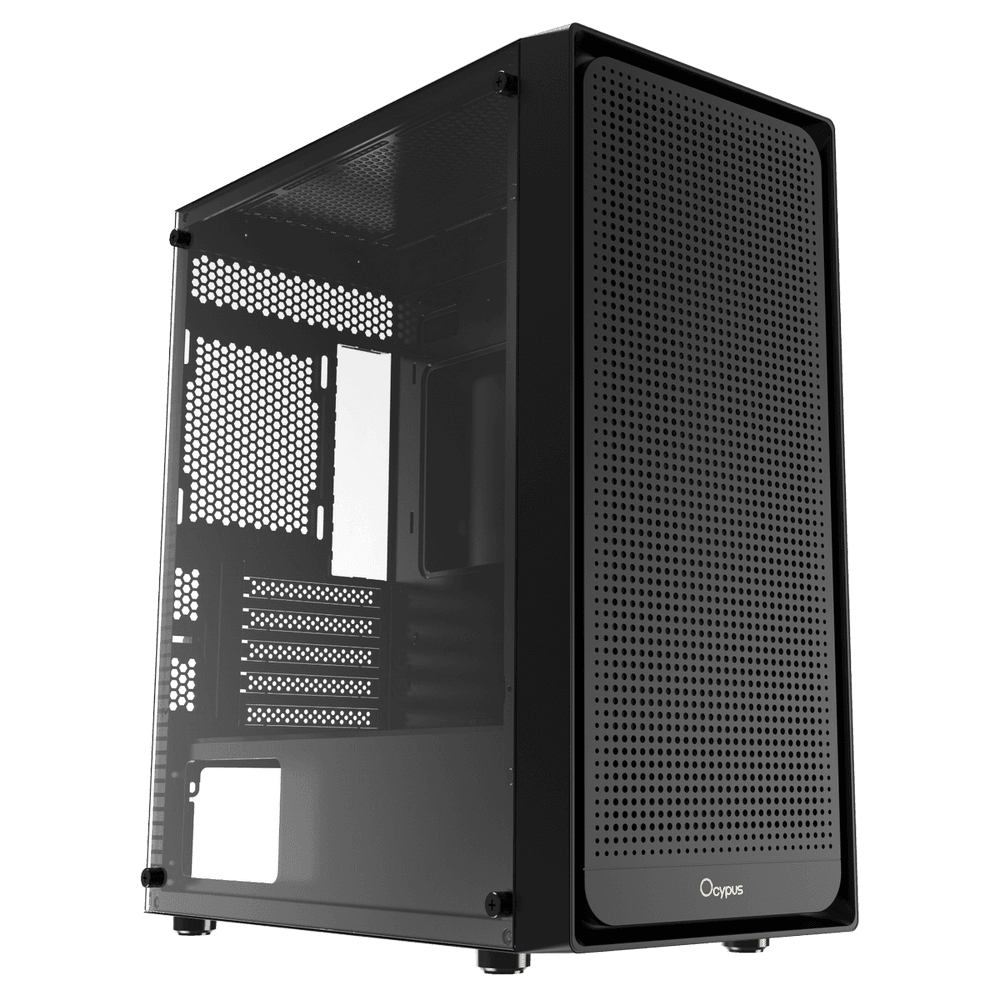 Корпус для ПК Case Ocypus Gamma C50 BK mATX / win / black / no PSU / Tempered Glass