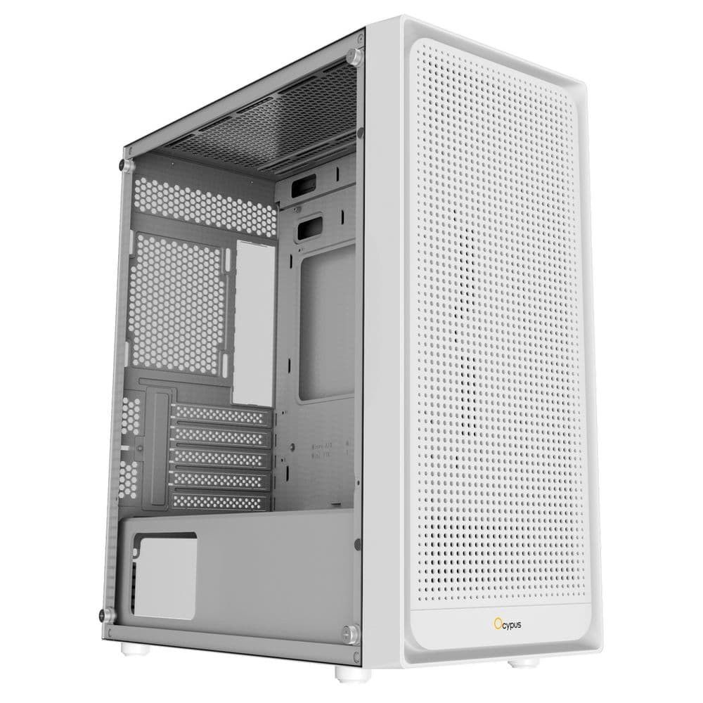 Корпус для ПК Case Ocypus Gamma C50 WH mATX / win / white / no PSU / Tempered Glass