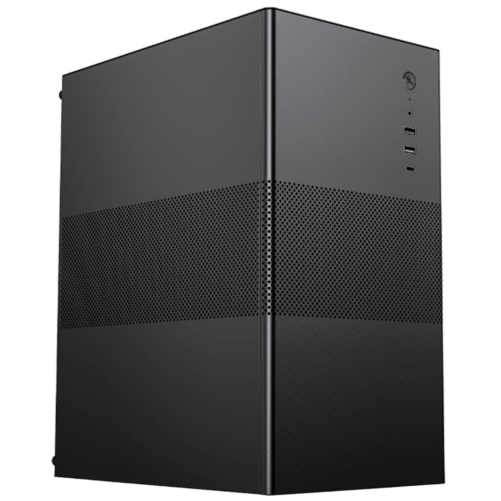 Корпус для ПК ACD Coffer 109B *m*ATX, Type-C + USB3.0 + USB ports + HD audio combo, Mesh, Black.