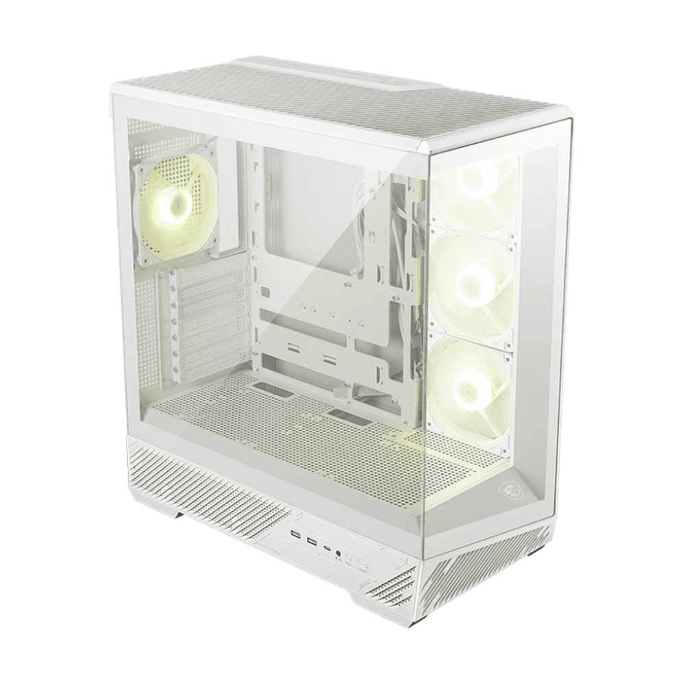 Корпус для ПК MSI MAG PANO 130R PZ White 2xUSB 3.2 Gen 1, 1xUSB 3.2 Gen2 Type-C, 3x120mm ARGB Reverse Blade Fan, 1x120mm ARGB Fa