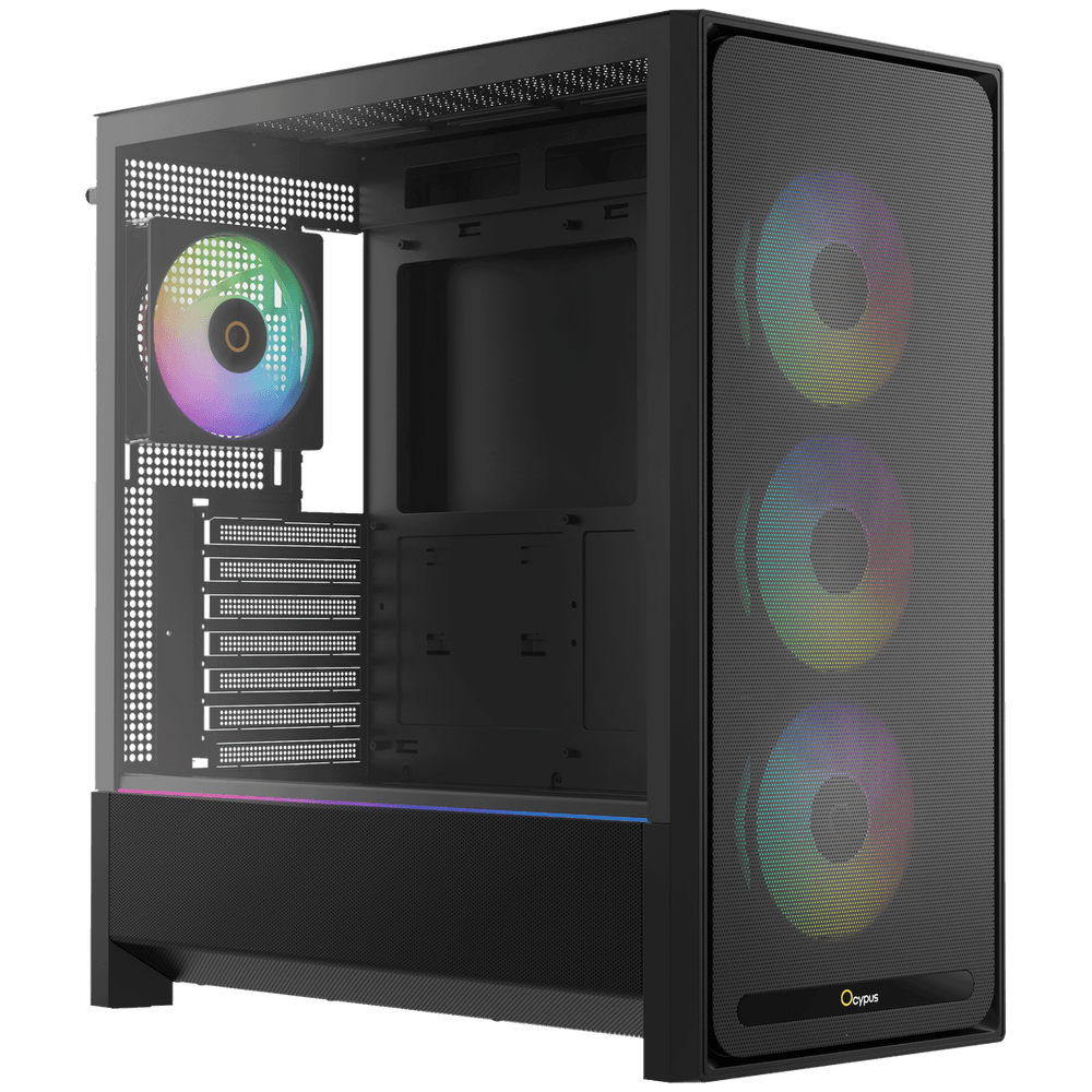 Корпус для ПК Ocypus Case Delta C70 BK ARGB EATX / win / black / 4 ARGB fans /no PSU Delta-C70-BKG400XX-GL