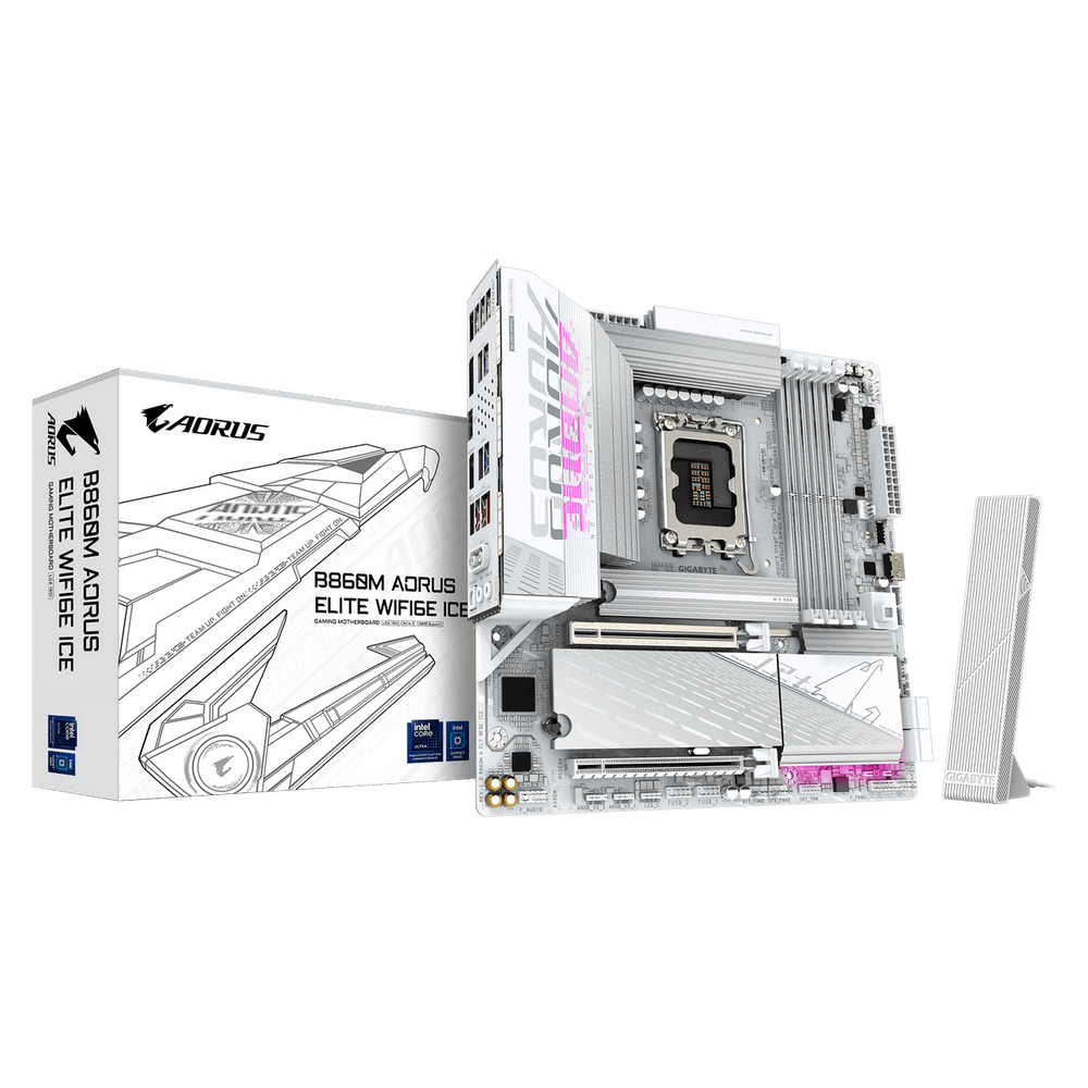 Материнская плата Gigabyte B860M AORUS ELITE WIFI6E ICE