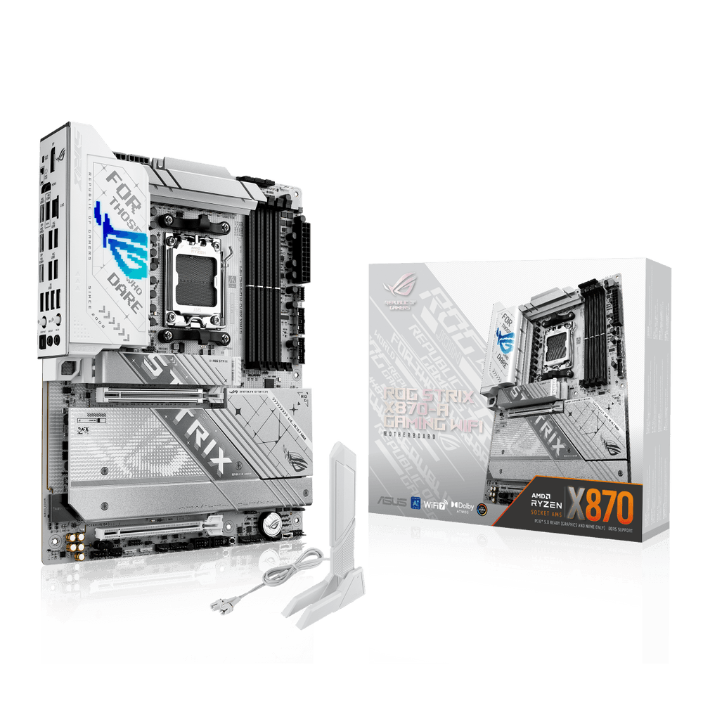 Материнская плата ASUS ROG STRIX X870-A GAMING WIFI AM5 ATX 4xDDR5 2xPCIEx16 4xM.2 3хUSB-C DP HDMI 2.5GLAN Wi-Fi 7