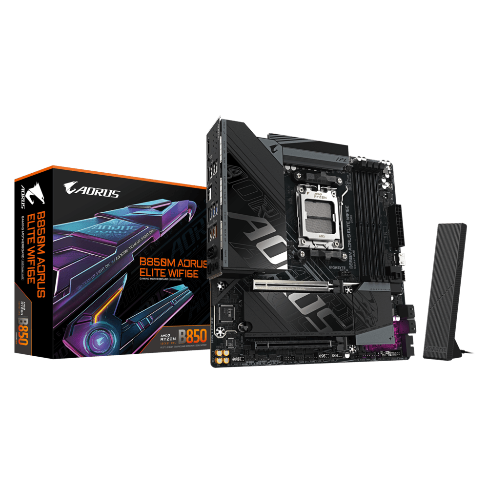Материнская плата Gigabyte B850M AORUS ELITE WIFI6E, RTL