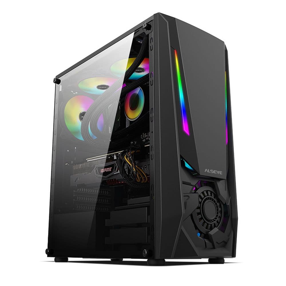Корпус ALSEYE Reactor-B Mini-ITX/Micro ATX/ATX, USB2.0*2+HD Audio+USB3.0*1 USB2.0*2+HD Audio+USB3.0*1