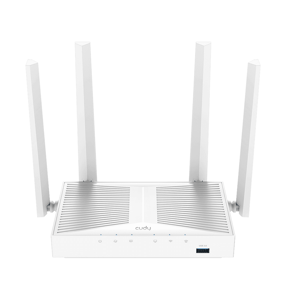 Маршрутизатор CUDY AC1200 Gigabit Wi-Fi Mesh Router with USB, Chipset MediaTek, 5 × 10/100/1000Mbps RJ45 Ports, 4 x 5dBi fixed a